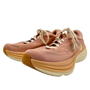 HOKA - Bondi 8 Pale Mauve / Peach Whip Running Shoes